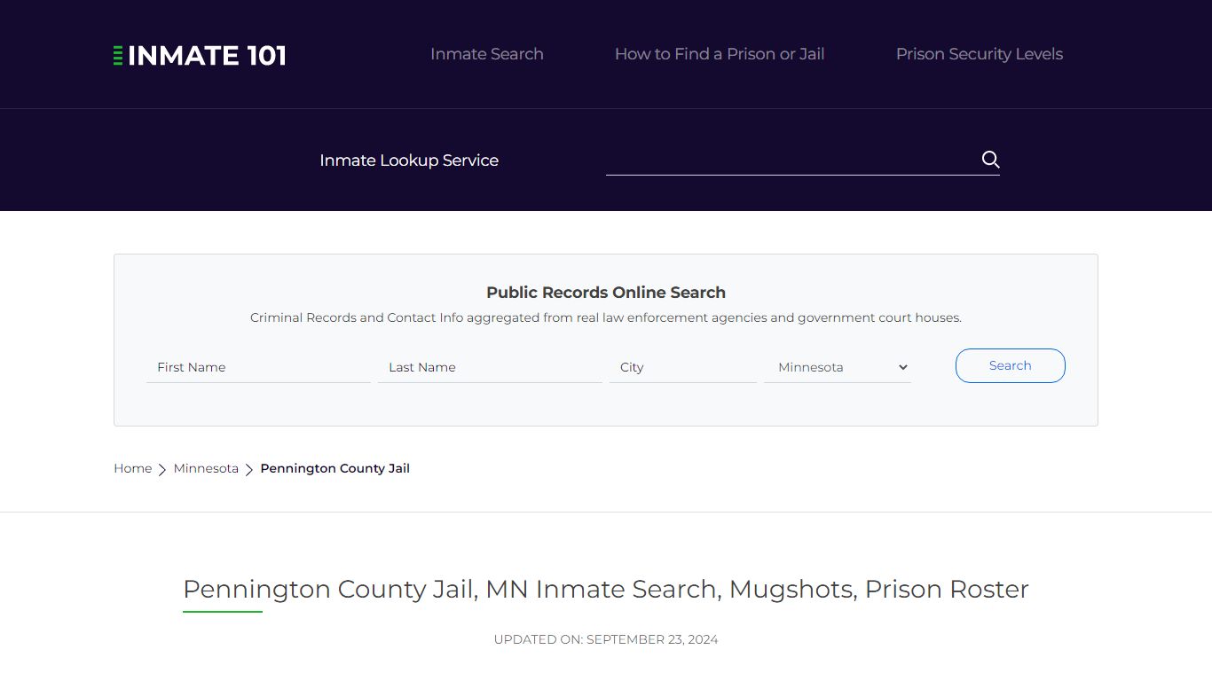 Pennington County Jail, MN Inmate Search, Mugshots, Prison Roster