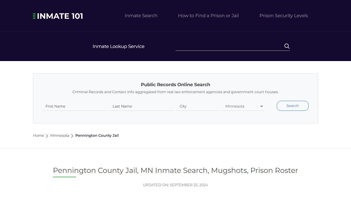 Pennington County Jail, MN Inmate Search, Mugshots, Prison Roster